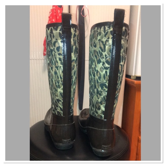 Coach rain boots size 11 B - Picture 2 of 8